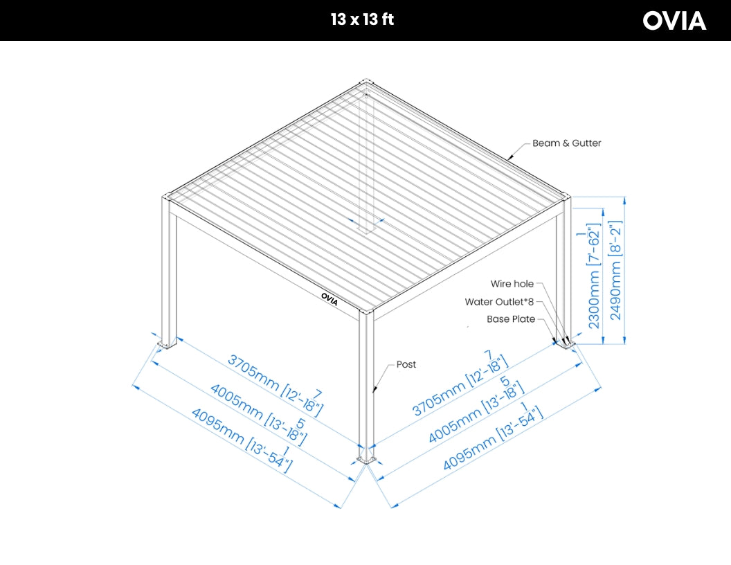 OVIA Aluminium Pergola Ultra™