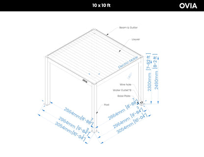 OVIA Aluminium Pergola Ultra™