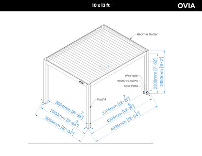 OVIA Aluminium Pergola Ultra™