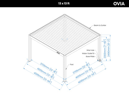 OVIA Aluminium Pergola Ultra™