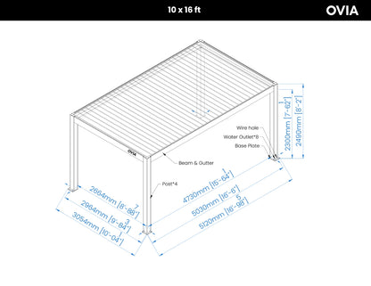 OVIA Aluminium Pergola Ultra™
