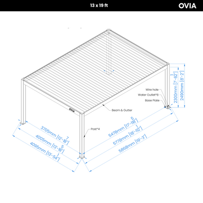 OVIA T6 Aluminum Heavy Duty Pergola Max+™
