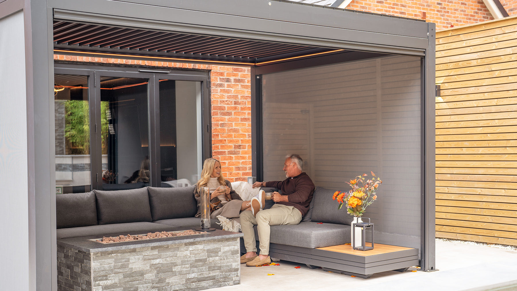 OVIA Motorize Pergola Sun Shade